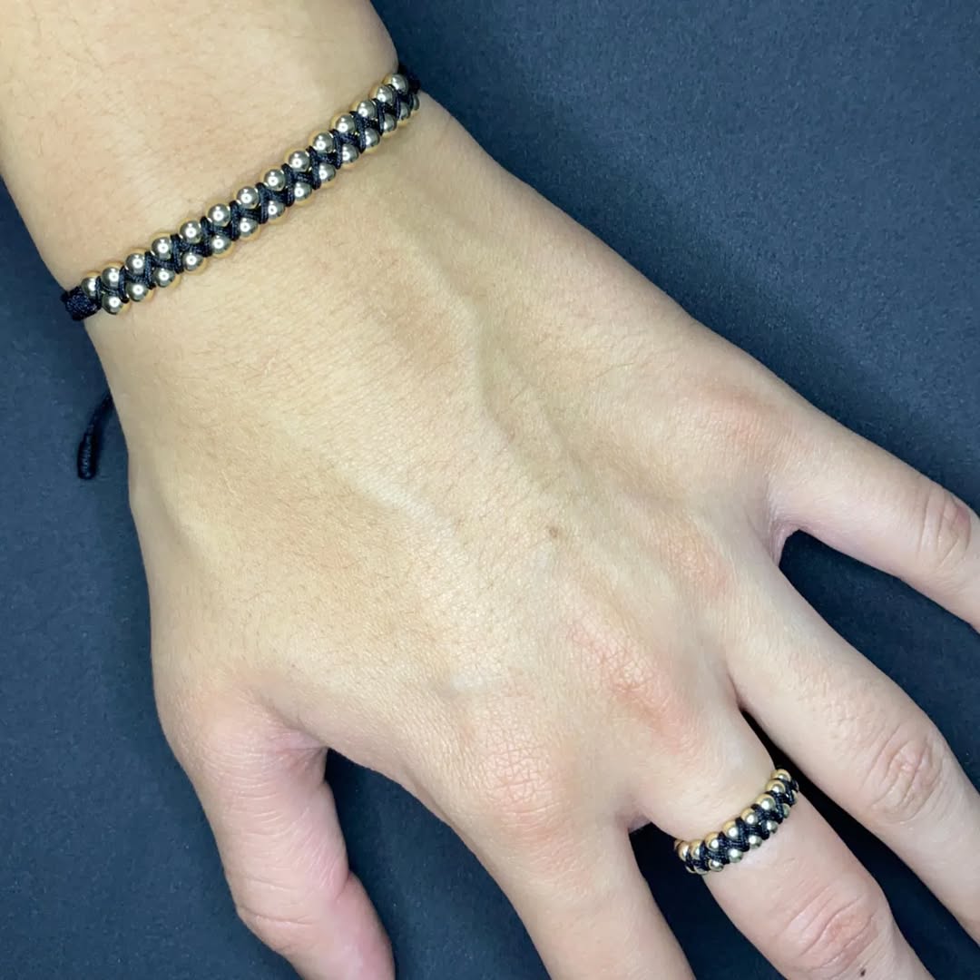 Conjunto Trenzado - Oro Laminado 18k