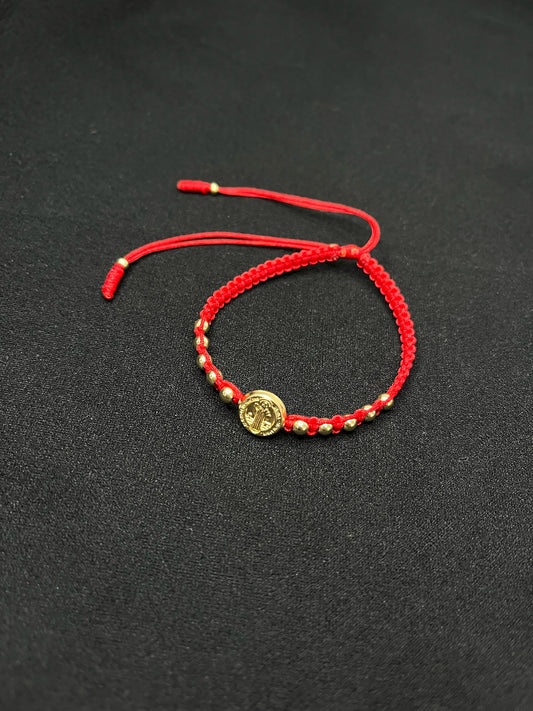 Manilla Trenzado Oculto Santa Virgen - Oro Laminado 18k