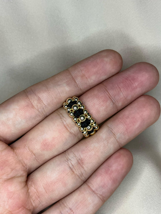 Anillo 3 Carriles Trenzado - Oro Laminado 18k