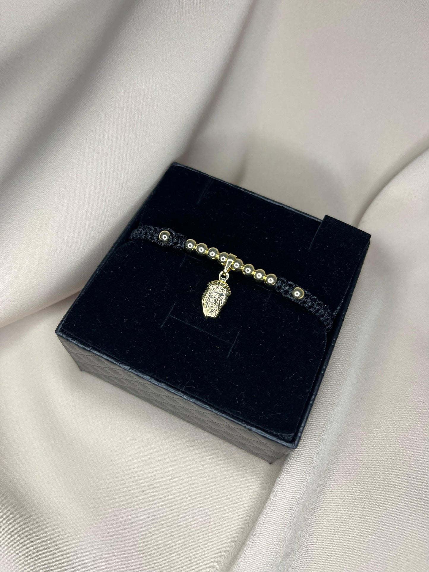 Pulsera Cristo Colgante - Oro Laminado 18k REF #2